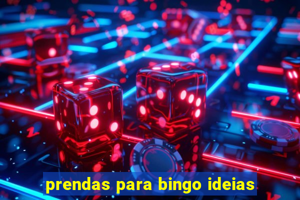 prendas para bingo ideias