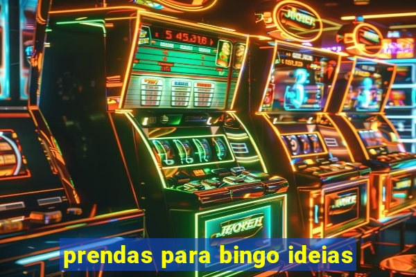 prendas para bingo ideias