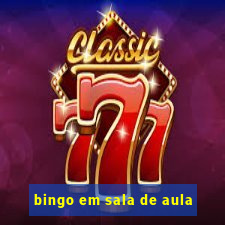 bingo em sala de aula