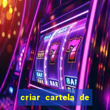 criar cartela de bingo no word