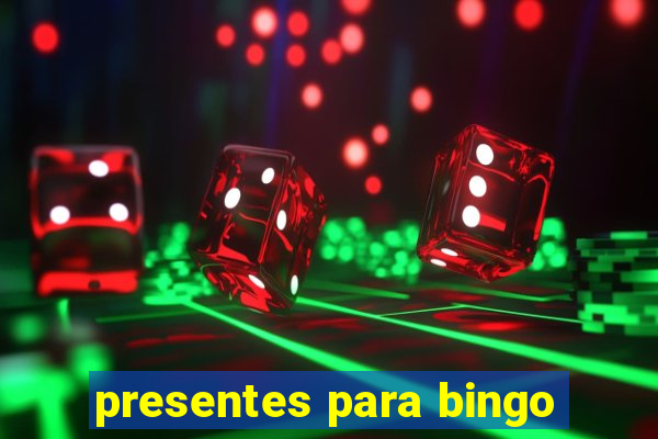 presentes para bingo