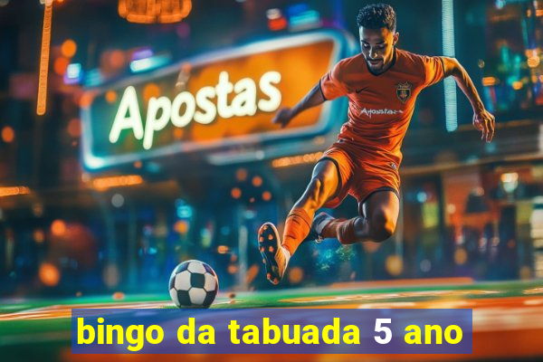 bingo da tabuada 5 ano