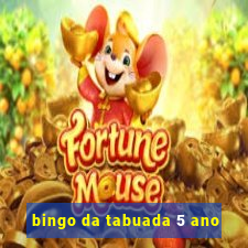 bingo da tabuada 5 ano