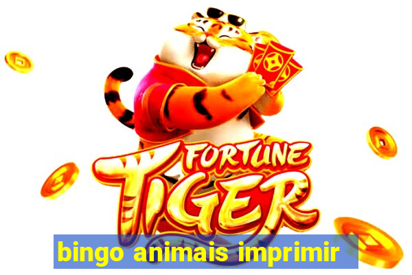 bingo animais imprimir