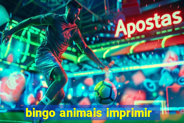 bingo animais imprimir