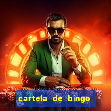 cartela de bingo pra imprimir