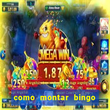 como montar bingo brinquedos toia