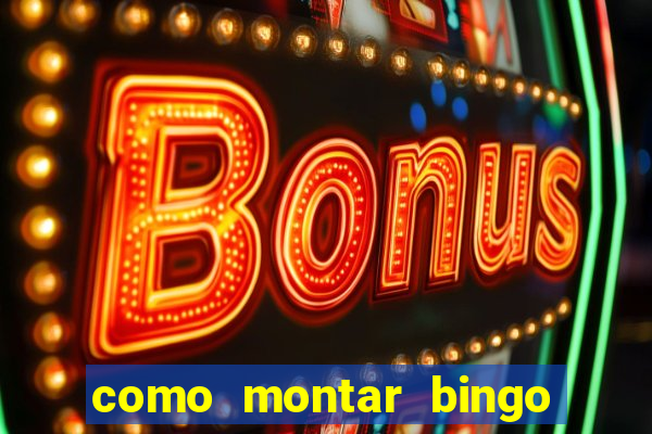 como montar bingo brinquedos toia