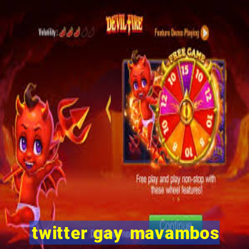 twitter gay mavambos