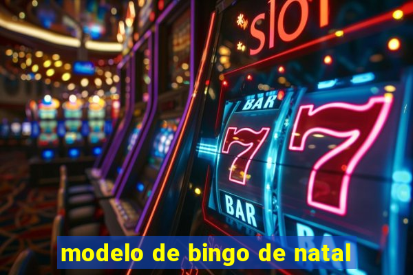 modelo de bingo de natal