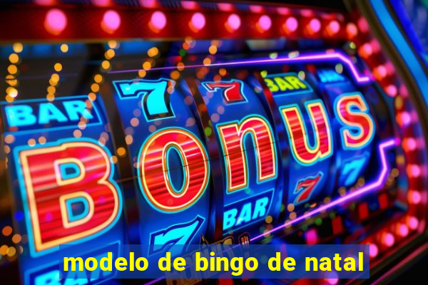 modelo de bingo de natal