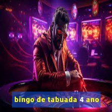 bingo de tabuada 4 ano