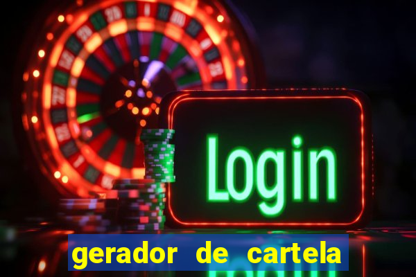 gerador de cartela de bingo