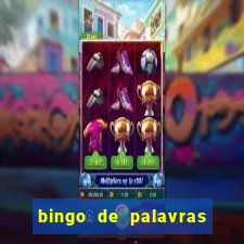 bingo de palavras 3 ano