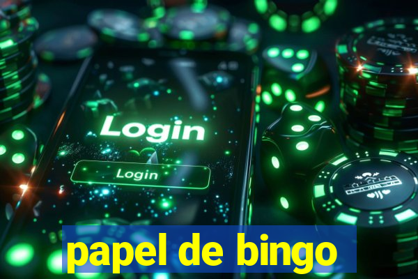 papel de bingo