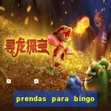 prendas para bingo de natal