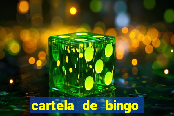 cartela de bingo cha de panela