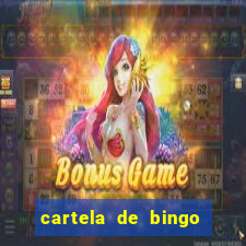 cartela de bingo cha de panela