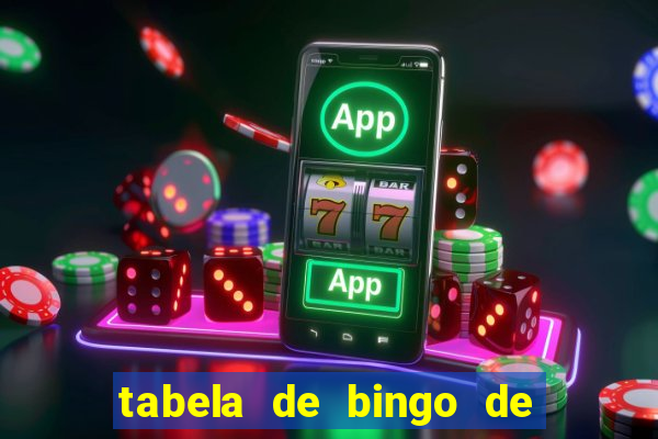 tabela de bingo de 1 a 100