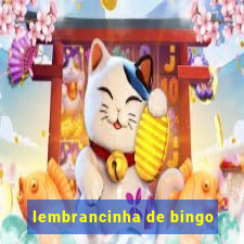 lembrancinha de bingo