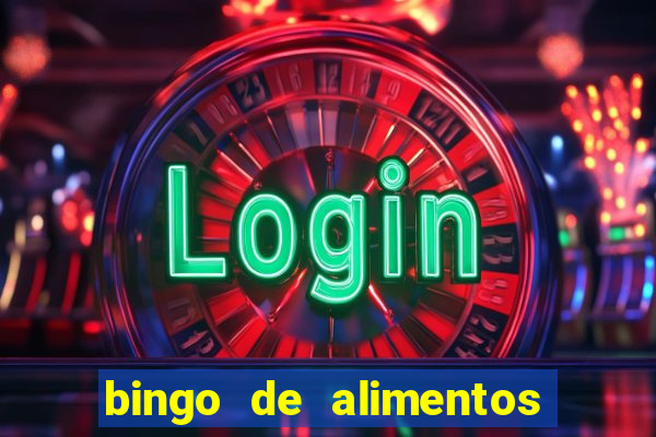 bingo de alimentos saludables para imprimir